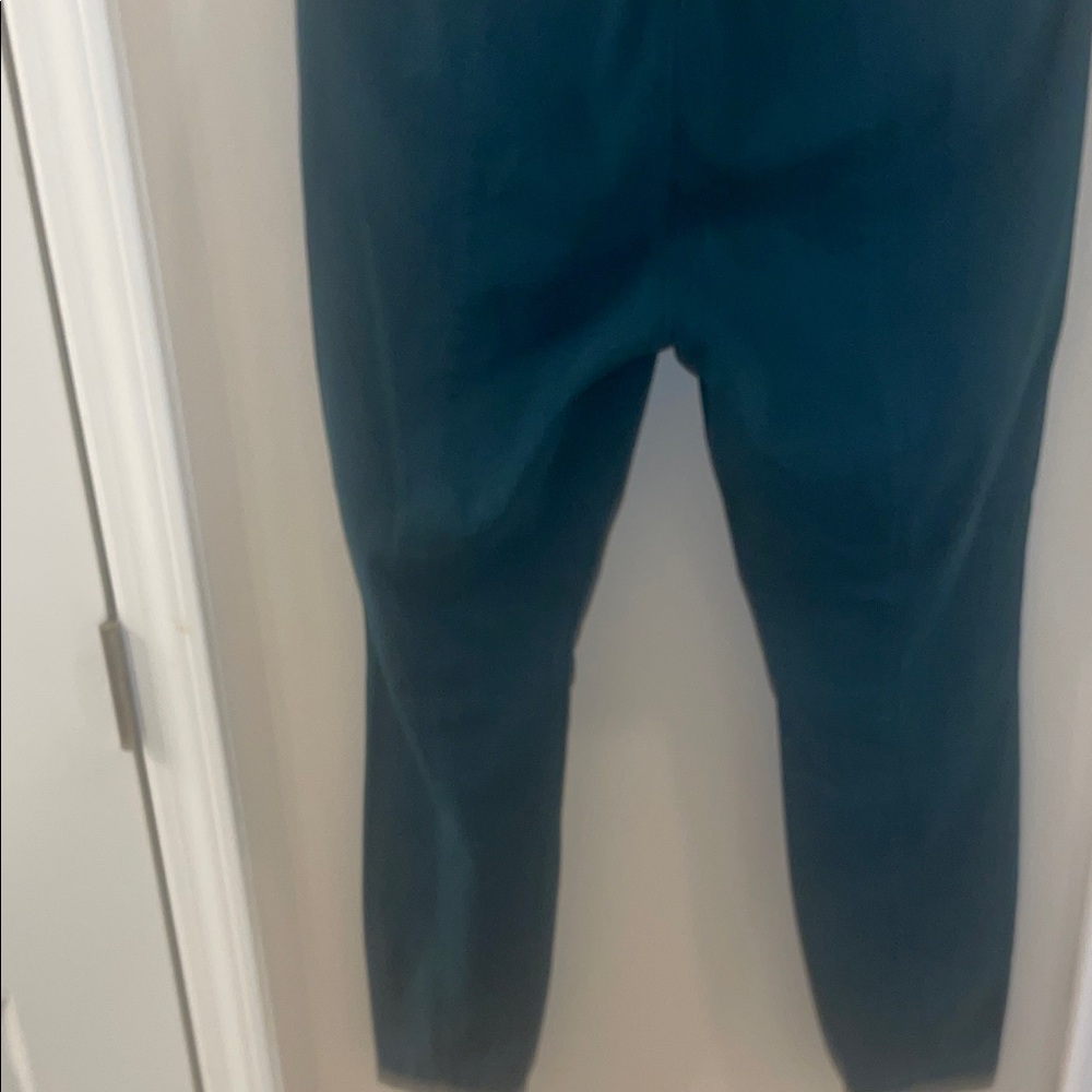 LOFT Teal Ankle Pants with Zipper Detail - Picture 4 of 5